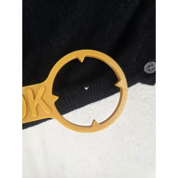 Liz Claiborne Cardigan Sweater 100 Cashmere 2-Ply Ws L Solid Blk Perforated READ - Picture 5 of 12